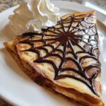 Spiderweb Crepes: Spooky & Delicious halloween breakfast