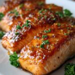 Texas Roadhouse Style Baked Salmon with Sweet and Savory Glaze