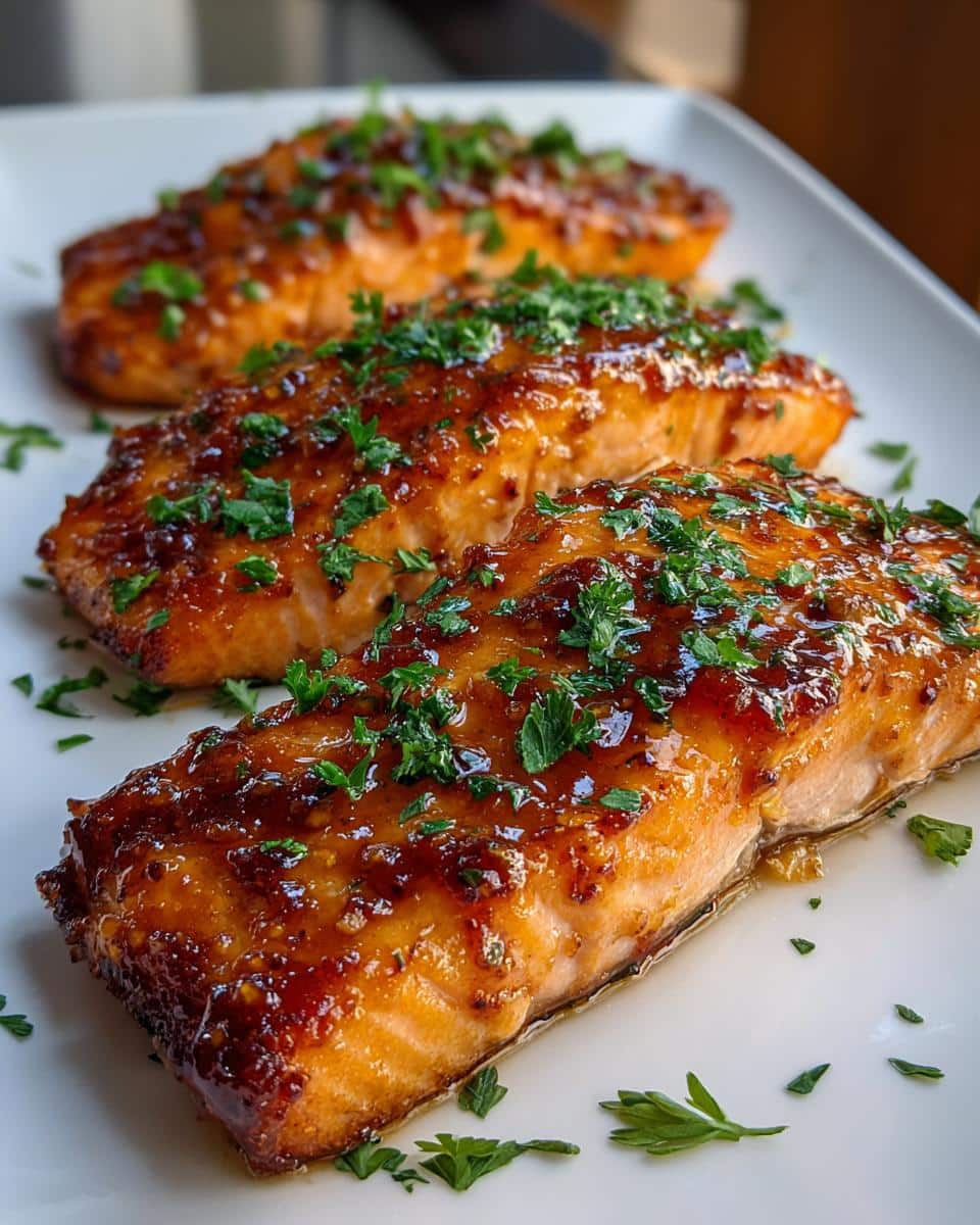 Texas Roadhouse Style Baked Salmon with Sweet and Savory Glaze - detail 3