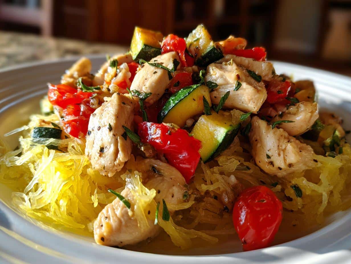 Tuscan Chicken and Spaghetti Squash Recipe - detail 1