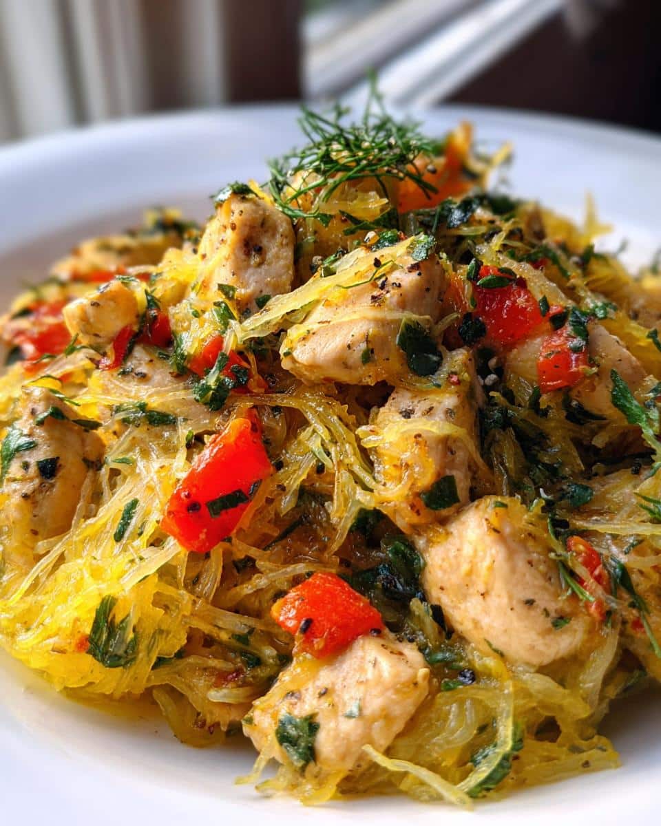 Tuscan Chicken and Spaghetti Squash Recipe