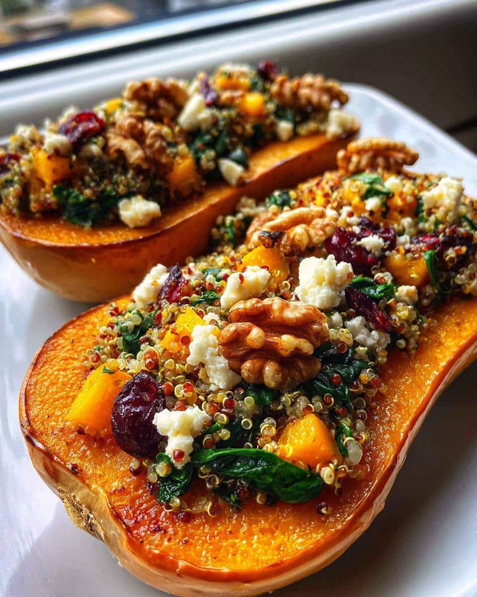 easy Stuffed Butternut Squash Recipe - detail 2