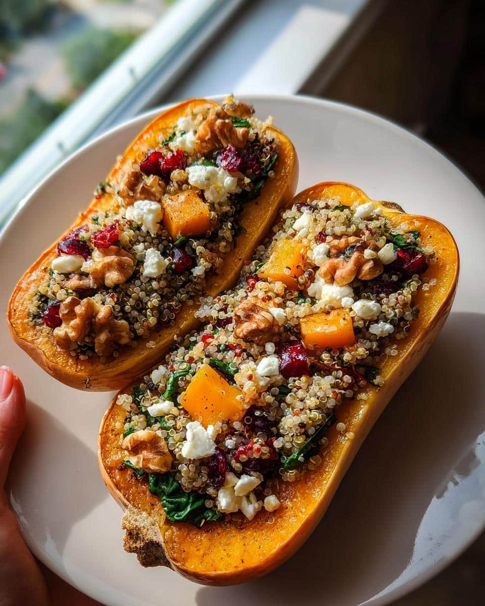easy Stuffed Butternut Squash Recipe
