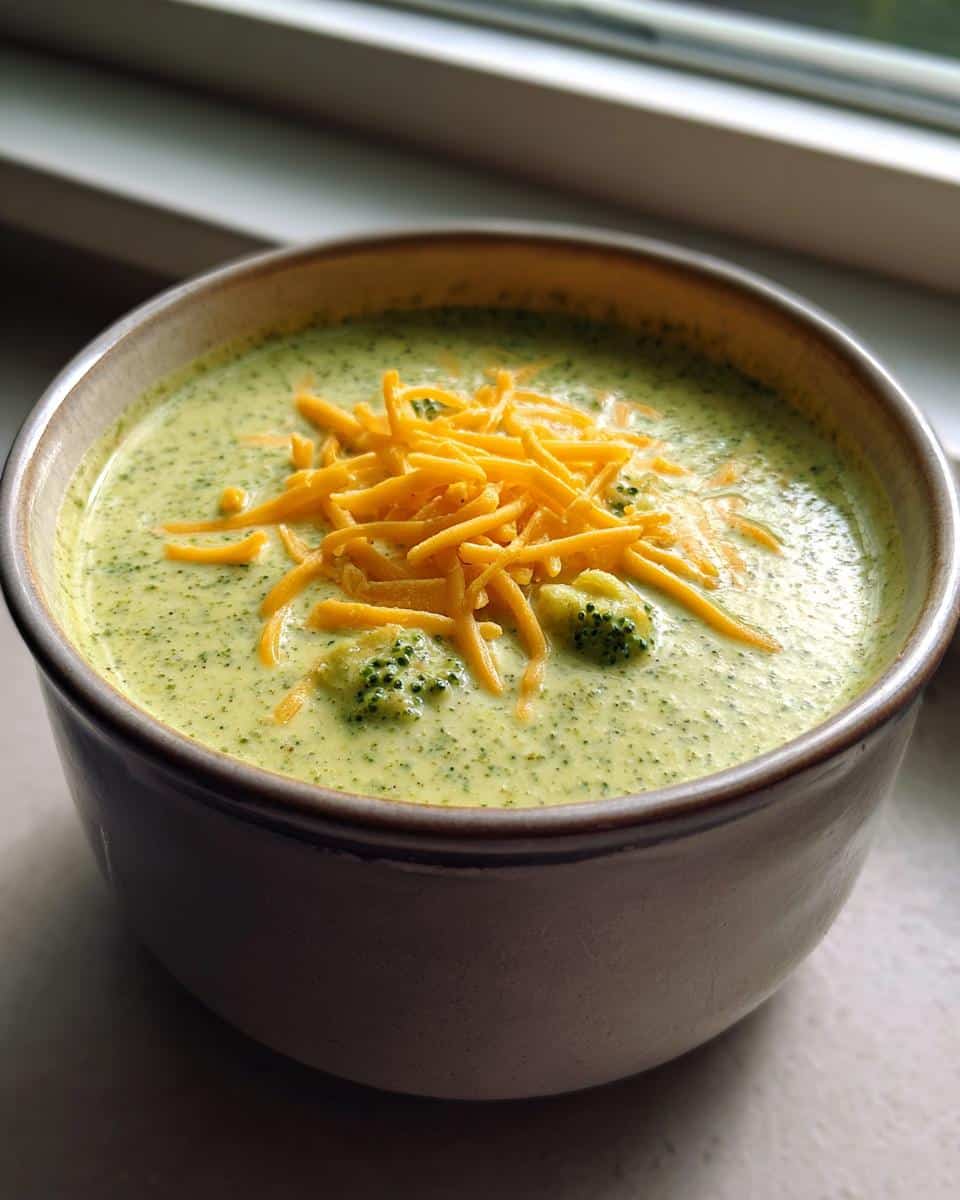 high Protein Broccoli Cheddar Soup - detail 1
