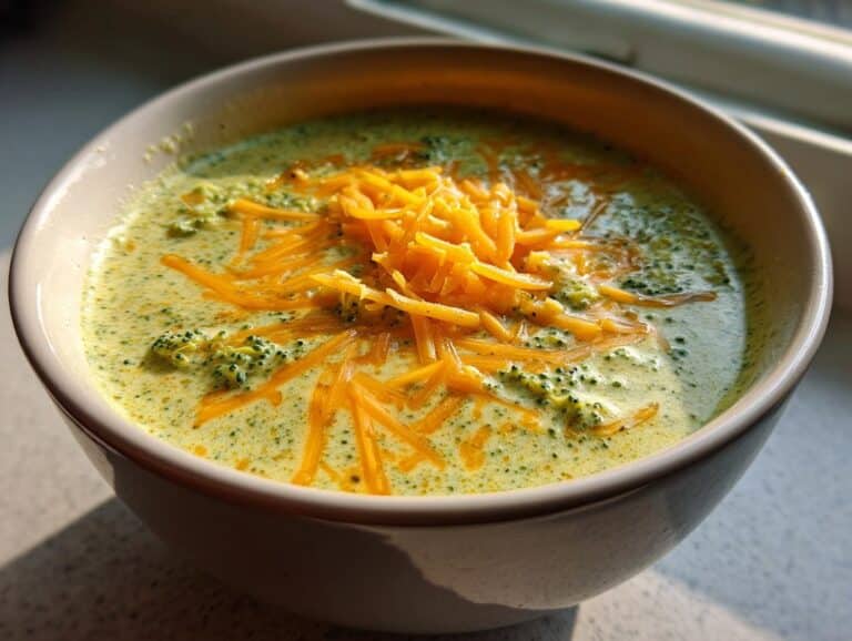 high Protein Broccoli Cheddar Soup
