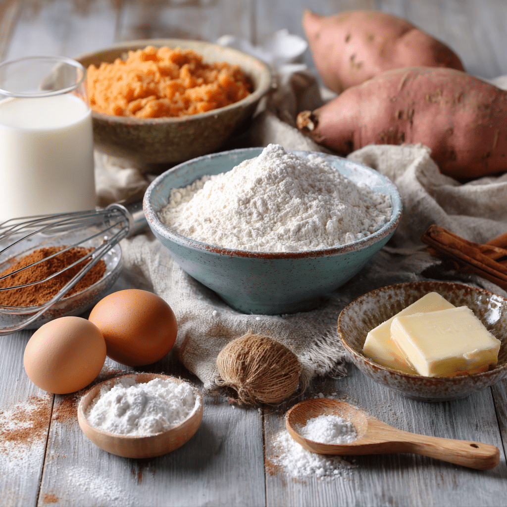 Amazing Fluffy Sweet Potato Pancakes 4 pancake ingredients