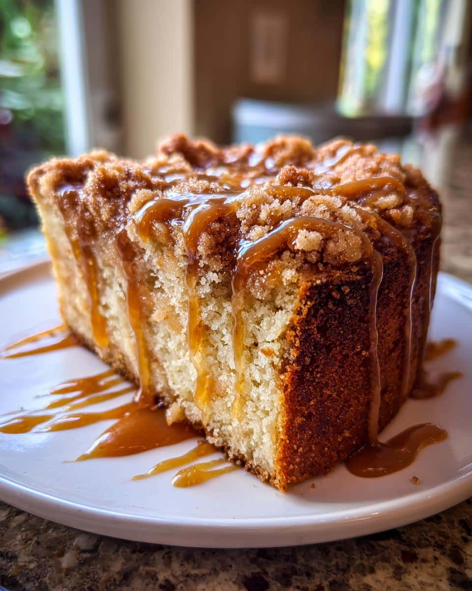 Amazing Apple Crumb Cake: 1 Blissful Fall Treat 4 Apple Crumb Cake – Topped with Cinnamon Apple Drizzle - detail 1