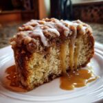 Apple Crumb Cake – Topped with Cinnamon Apple Drizzle
