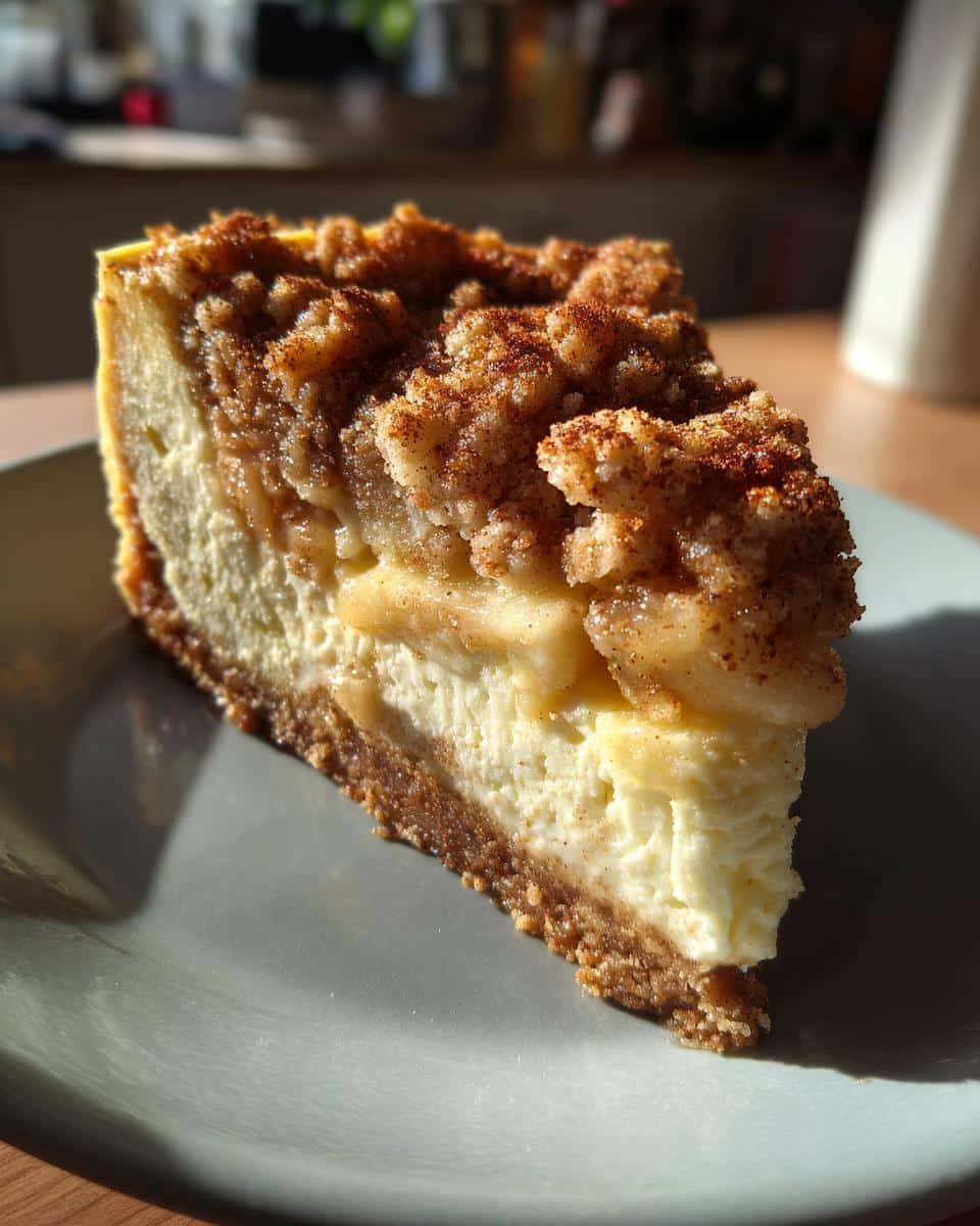 Apple Crumble Cheesecake – Fall’s Coziest Dessert - detail 1