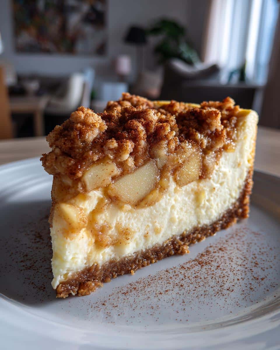 Apple Crumble Cheesecake – Fall’s Coziest Dessert - detail 2