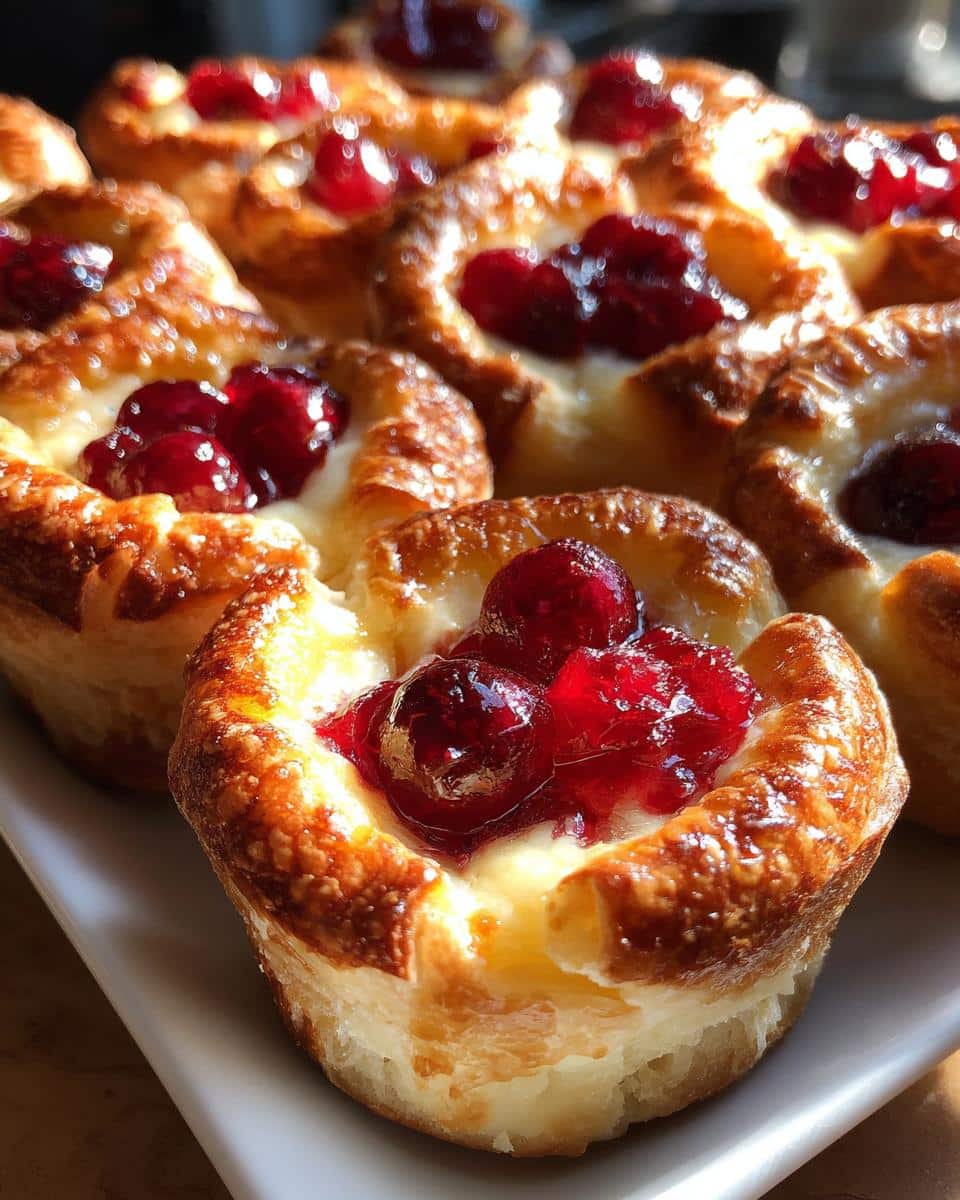 Baked Cranberry Brie Bites!