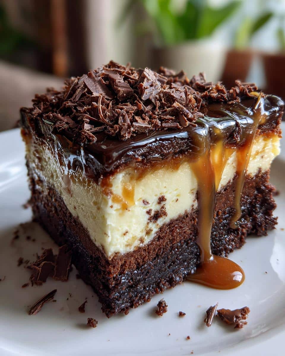 Caramel Brownie Cheesecake - detail 2