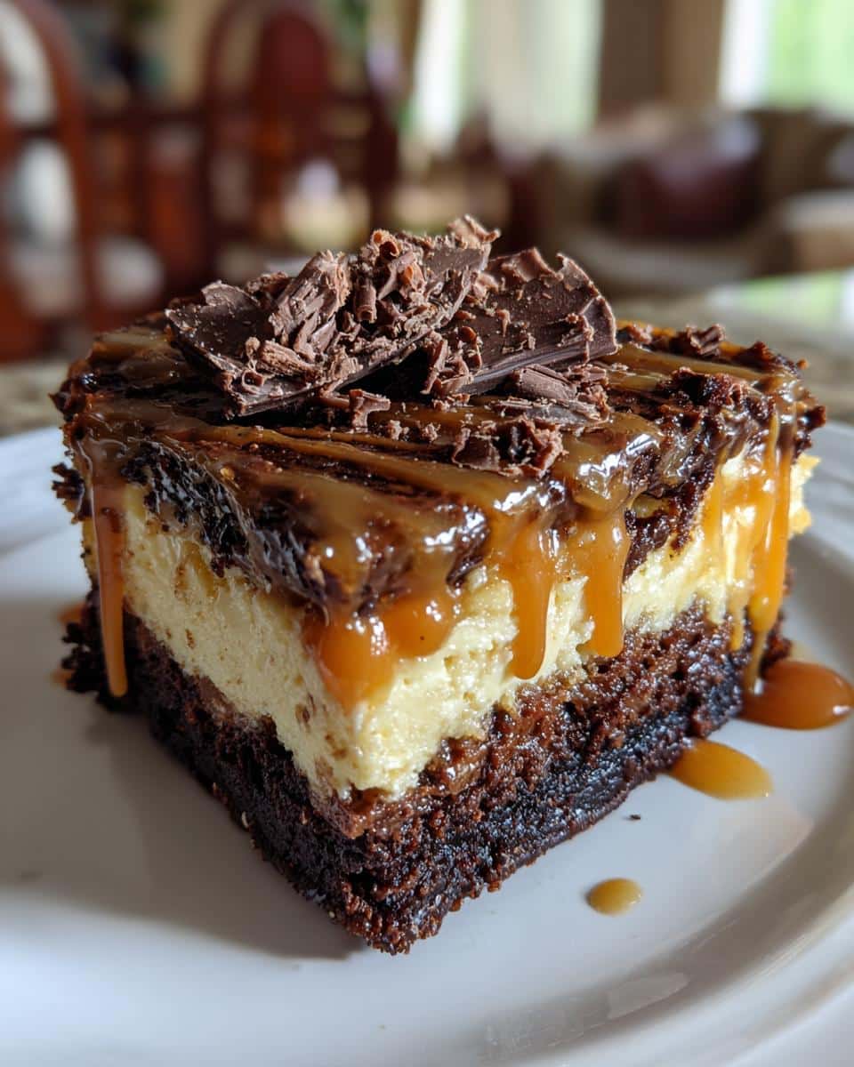 Caramel Brownie Cheesecake - detail 3