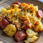 Amazing Cheesy Ranch Potatoes in 35 Min 8 Cheesy Ranch Potatoes and Smoked Sausage