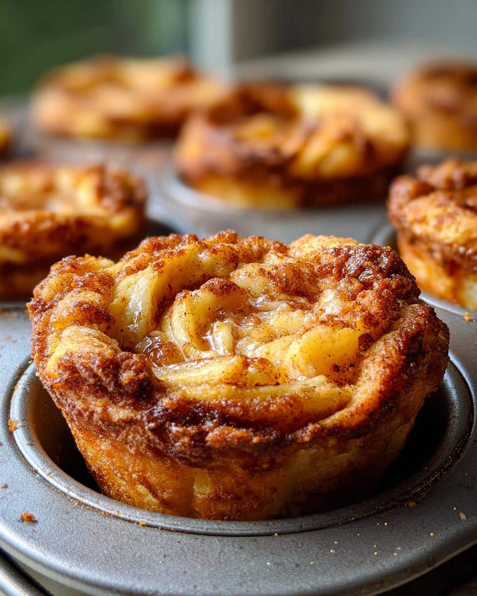 Cinnamon Roll Apple Pie Cups - detail 1