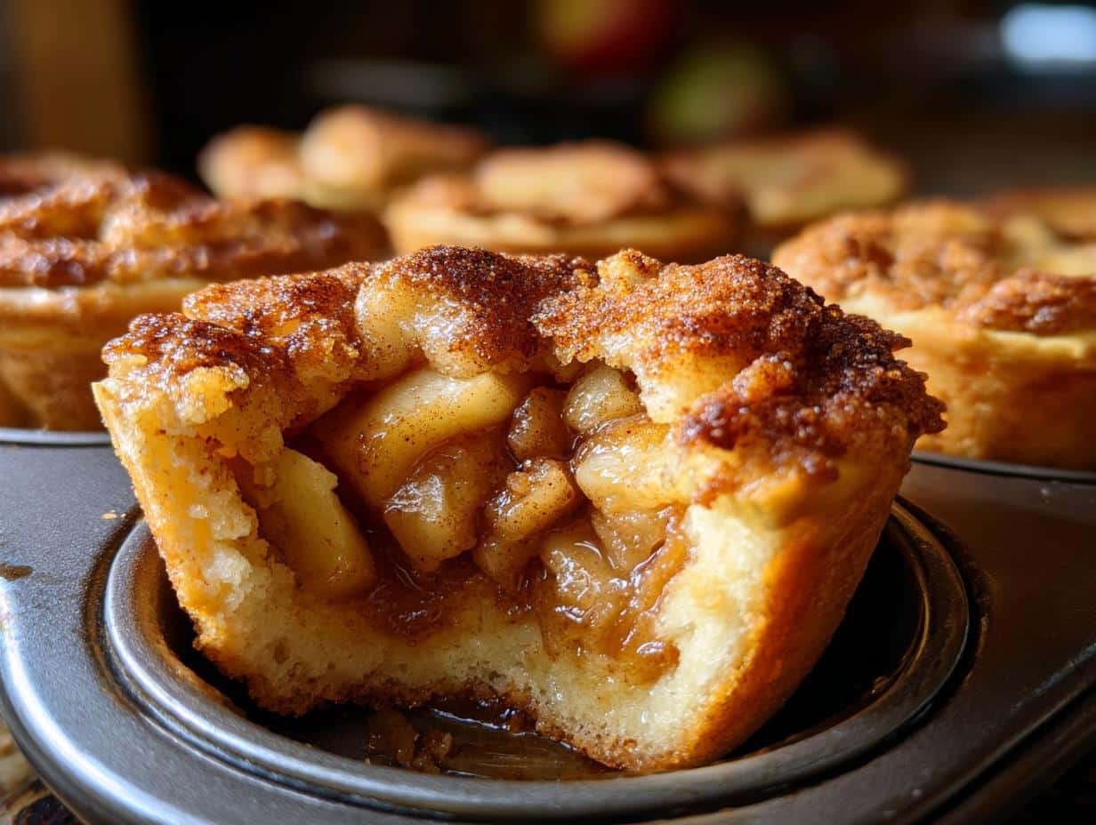 Cinnamon Roll Apple Pie Cups - detail 3