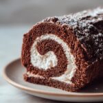 Classic Christmas Yule Log Cake (Bûche de Noël)