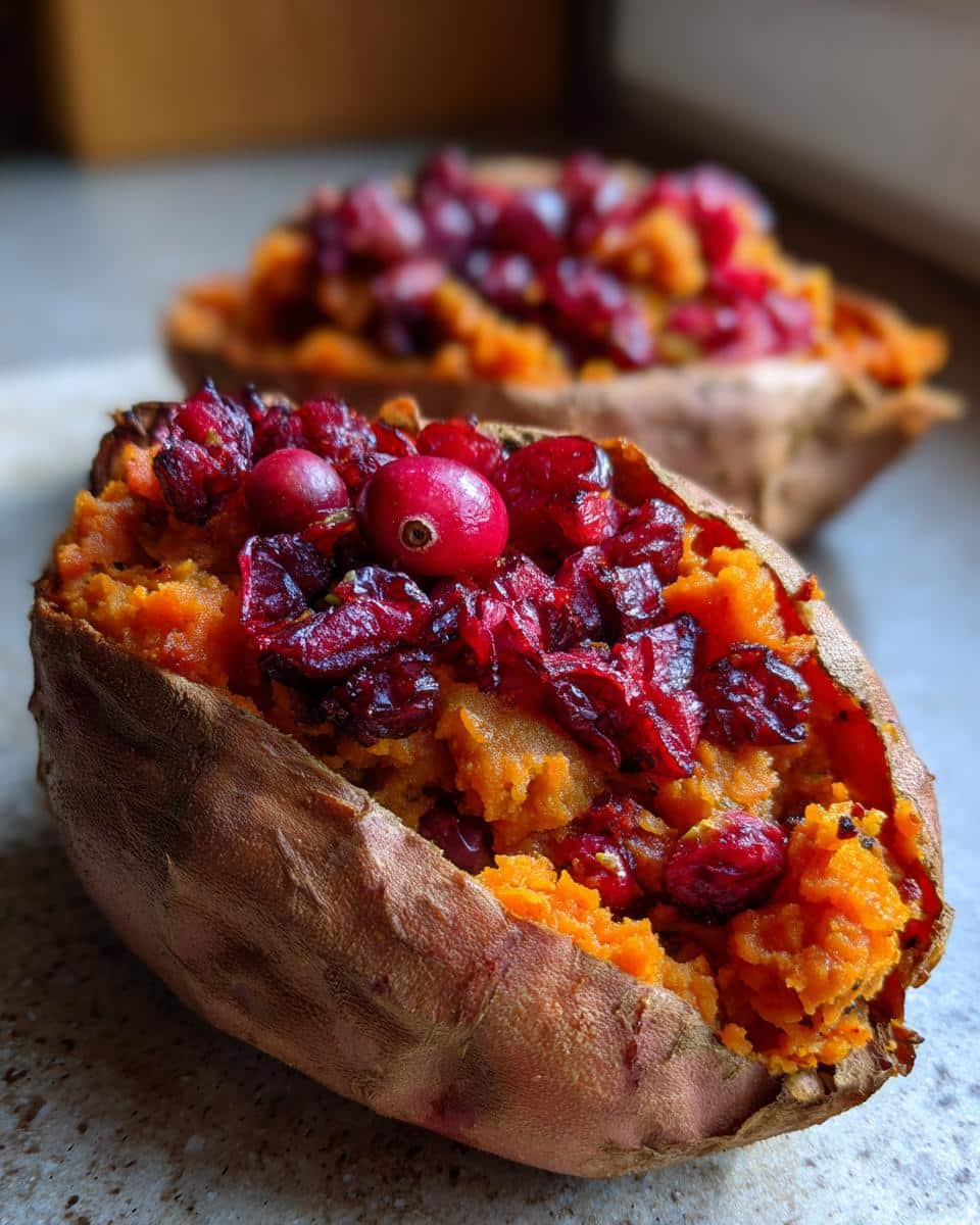 Cranberry Apple Twice-Baked Sweet Potatoes: A Festive & Flavorful Side Dish - detail 1