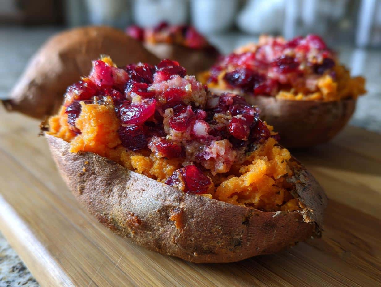 Cranberry Apple Twice-Baked Sweet Potatoes: A Festive & Flavorful Side Dish - detail 2