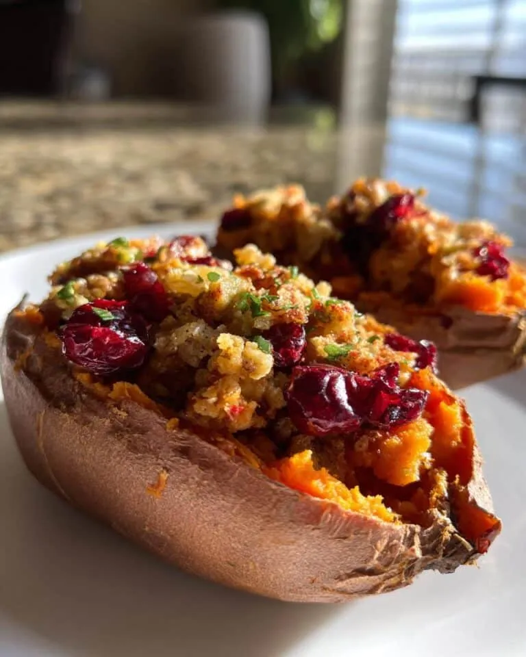 Cranberry Apple Twice-Baked Sweet Potatoes: A Festive & Flavorful Side Dish