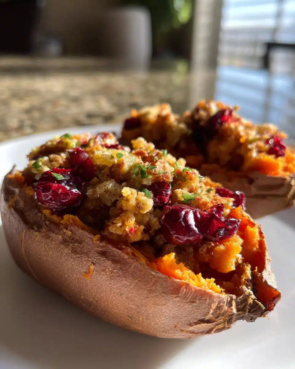 Cranberry Apple Twice-Baked Sweet Potatoes: A Festive & Flavorful Side Dish