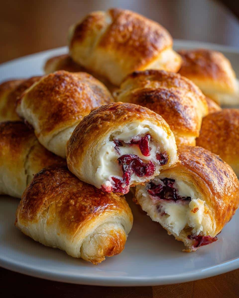 Cranberry Cream Cheese Crescent Bites | Easy Fall Appetizer!