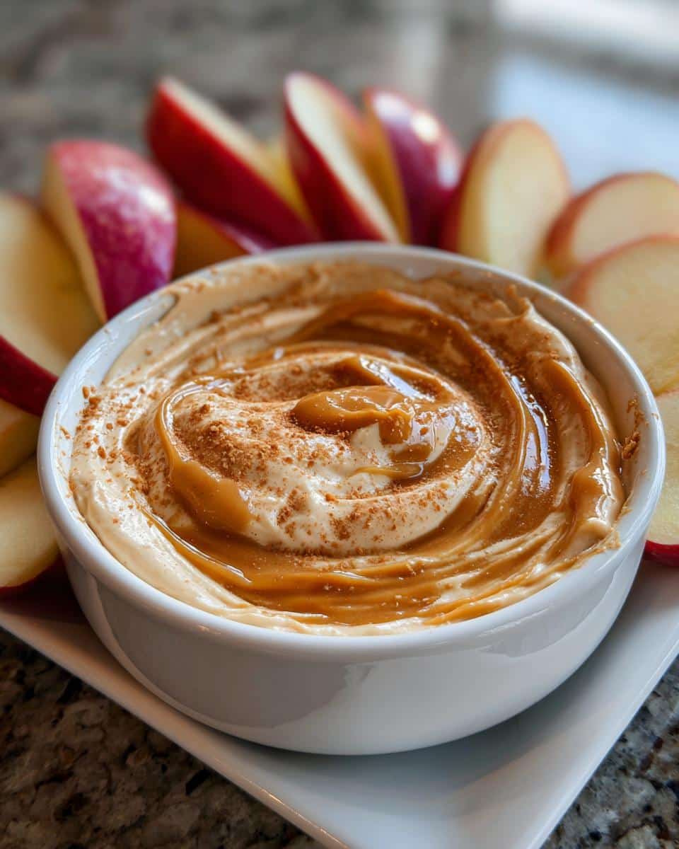 Amazing Cream Cheese Caramel Apple Dip: 4 Stars! 5 Cream Cheese Caramel Apple Dip - Easy Dessert Recipe! - detail 1