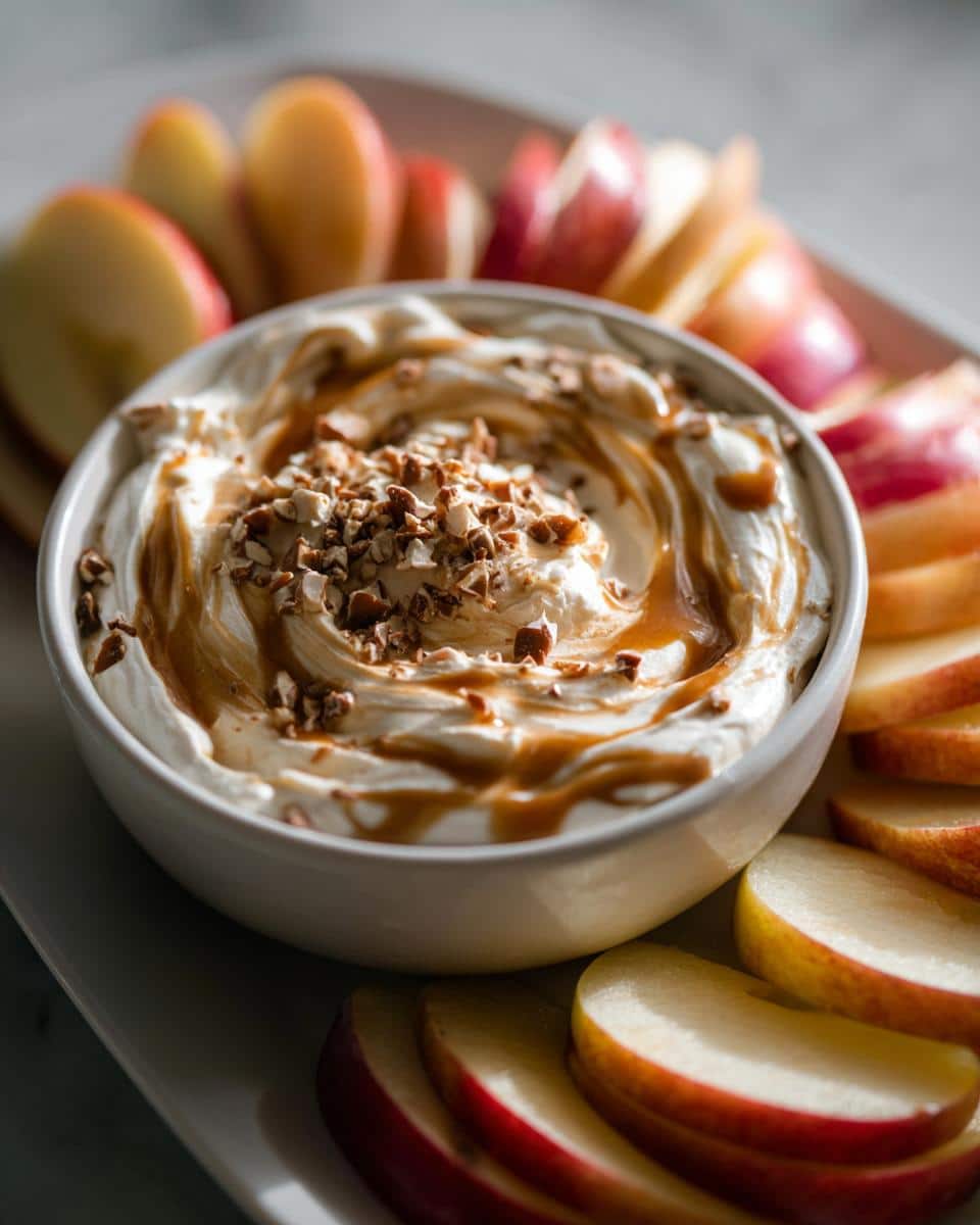 Amazing Cream Cheese Caramel Apple Dip: 4 Stars! 7 Cream Cheese Caramel Apple Dip - Easy Dessert Recipe! - detail 3