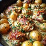 Crockpot Garlic Parmesan Chicken & Potatoes – Easy Winter Dinner