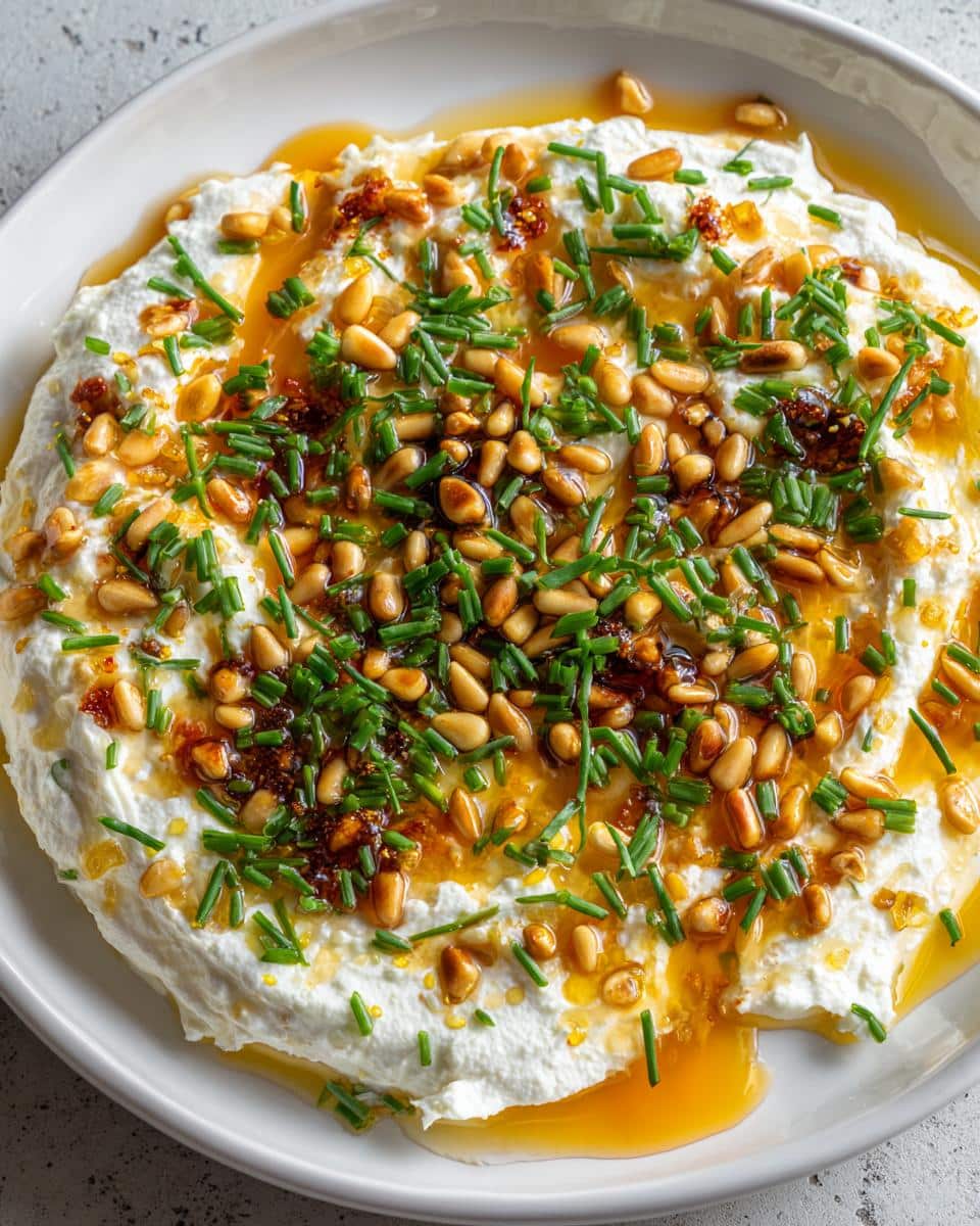 Delicious Ricotta Dip with Hot Honey