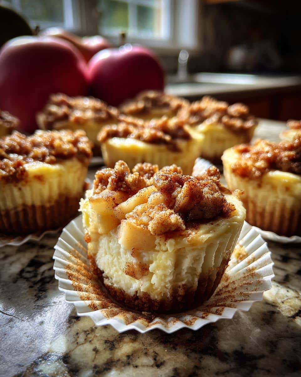 Easy Apple Crisp Mini Cheesecakes You Need to Try This Fall! 🍏 - detail 3