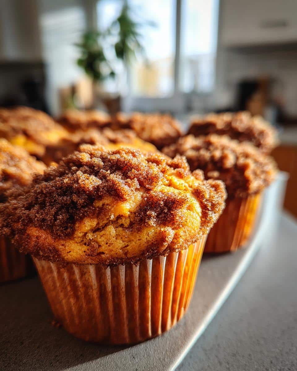 Easy Pumpkin Muffins with Streusel Topping - detail 2