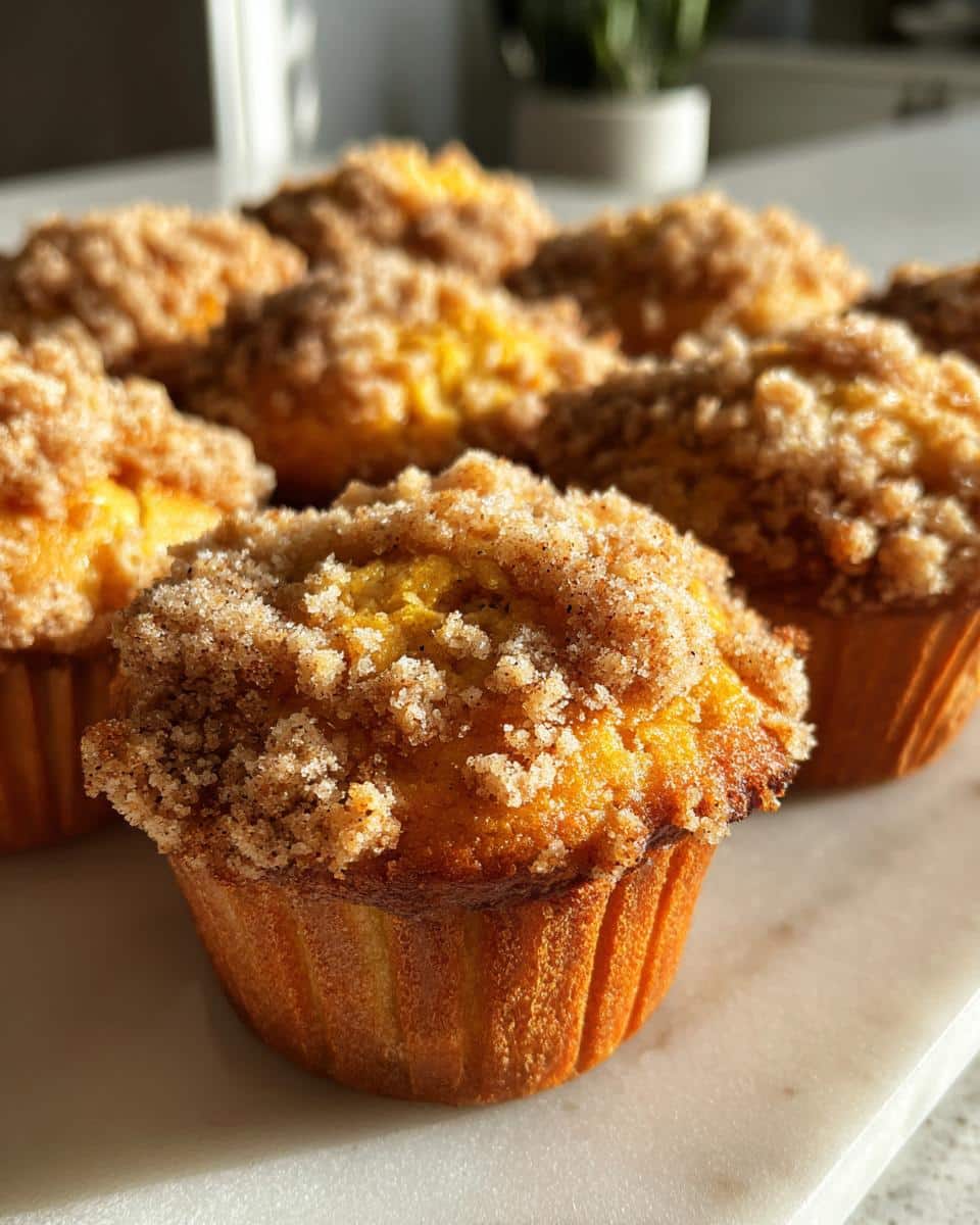 Easy Pumpkin Muffins with Streusel Topping - detail 3