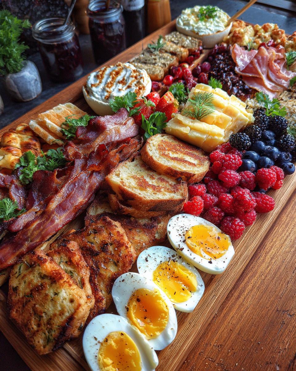 Festive Christmas Breakfast Charcuterie Board 🎄🍳 - detail 3