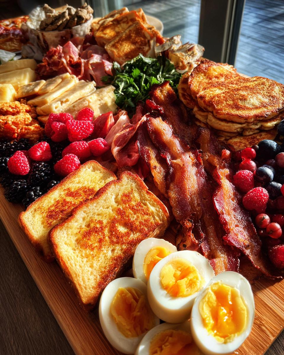 Amazing Festive Christmas Breakfast Charcuterie Board