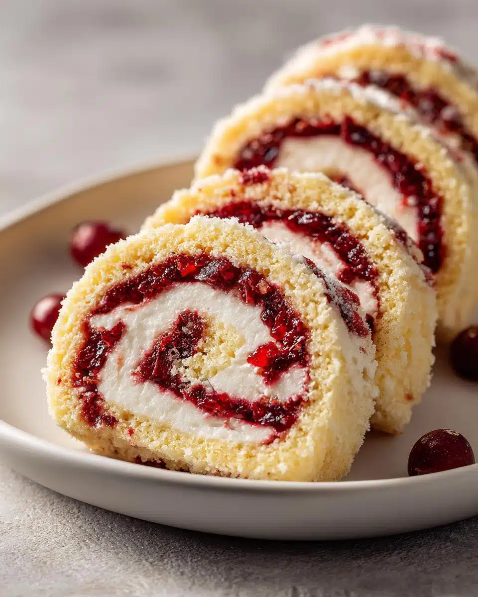 Festive Christmas Cranberry Roll Ups