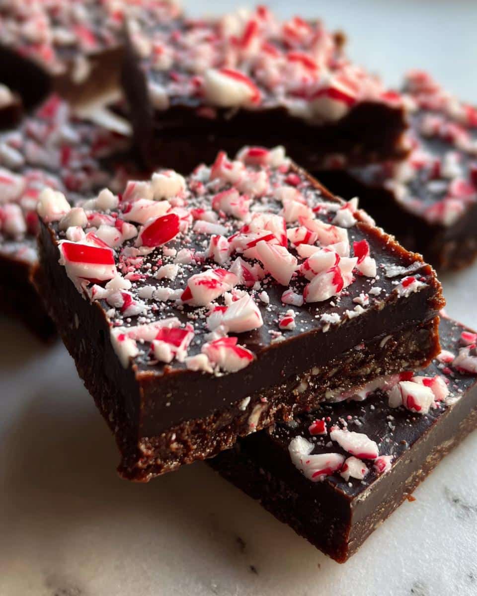 Festive Peppermint Chocolate Bars - detail 1
