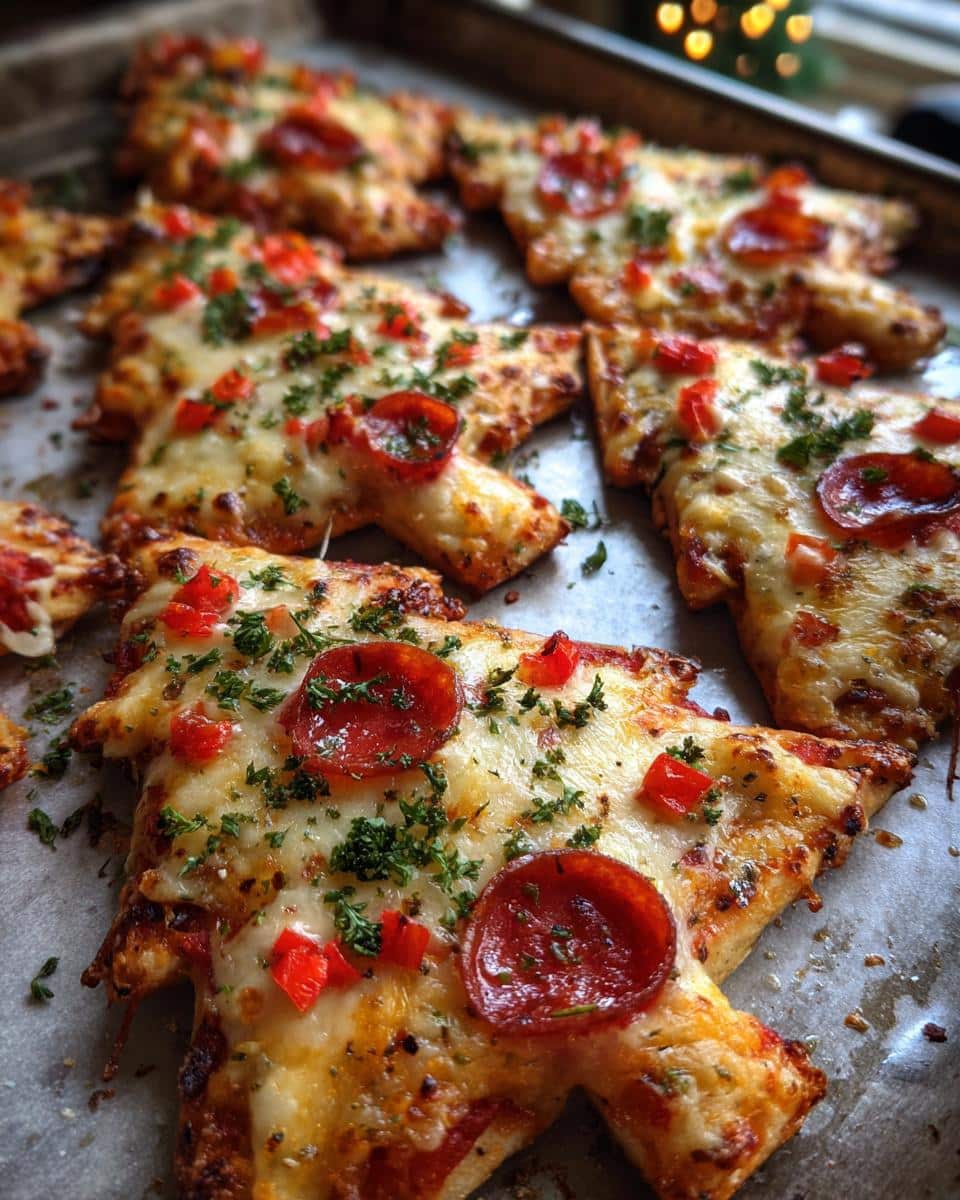 Amazing Festive Tree Pizzas in Under 30 Minutes