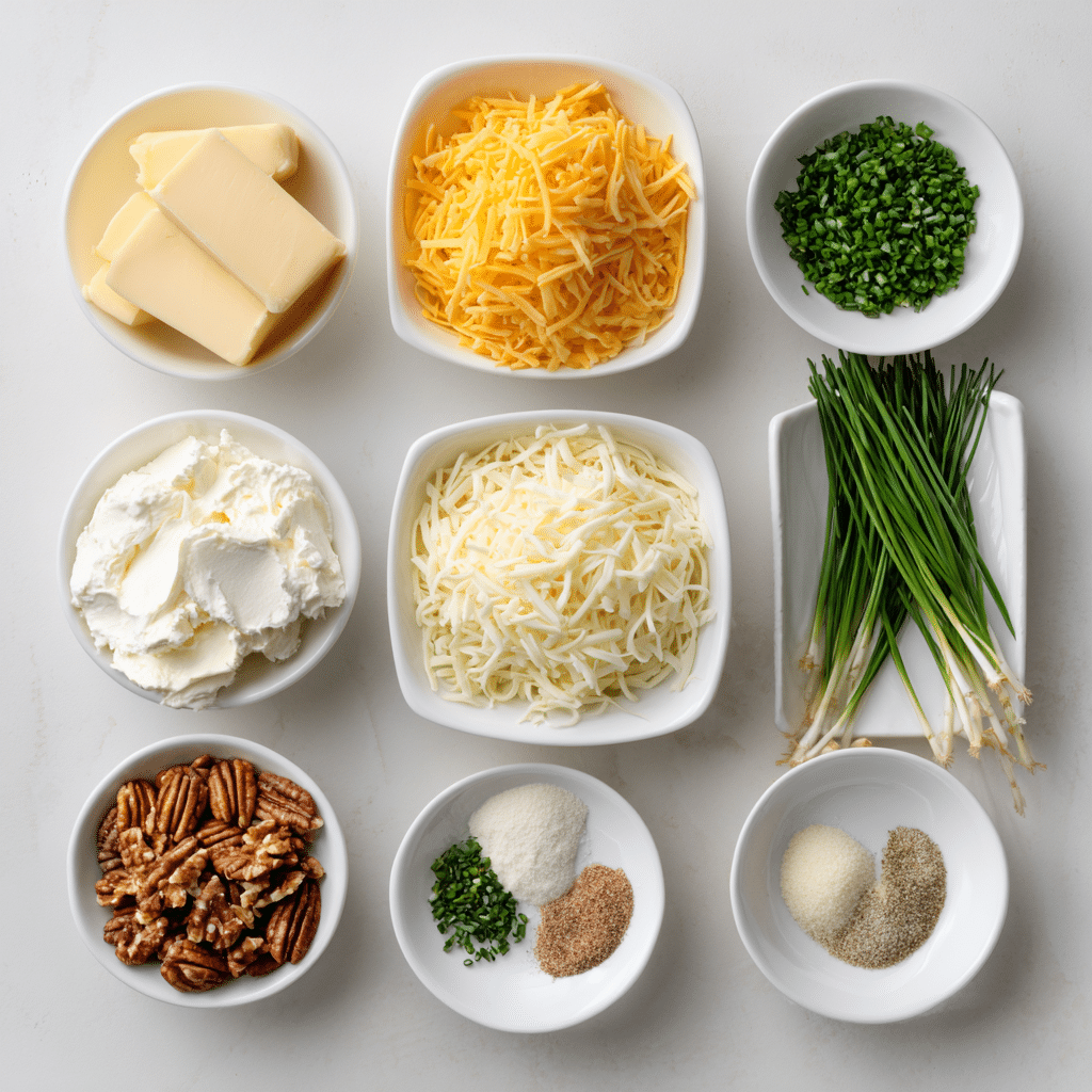 Flat lay of neatly arranged cooking ingredients0