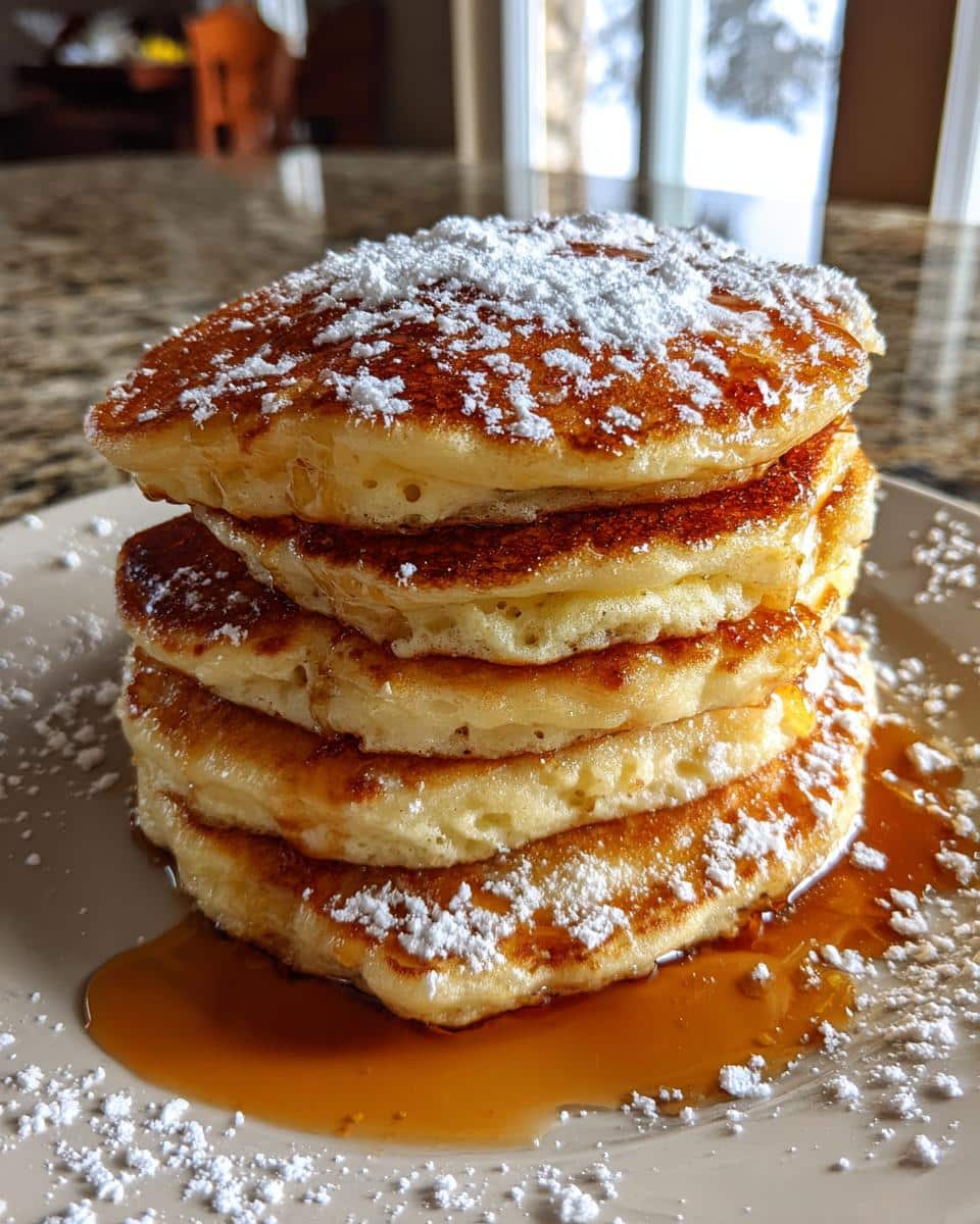 Fluffy Pancakes for Christmas Morning Breakfast - detail 3