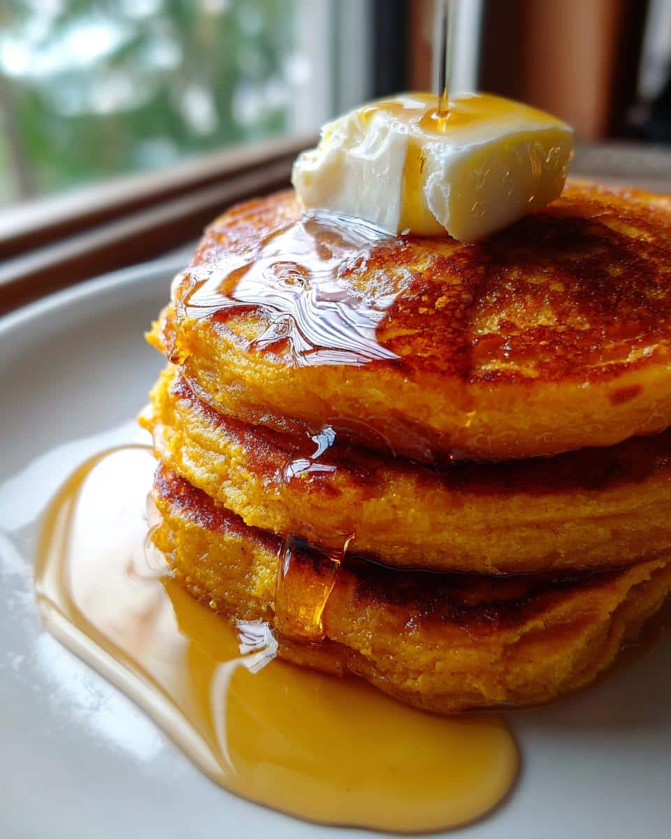 Fluffy Sweet Potato Pancakes