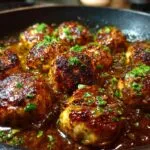 French Onion Meatballs with Savory Onion Sauce