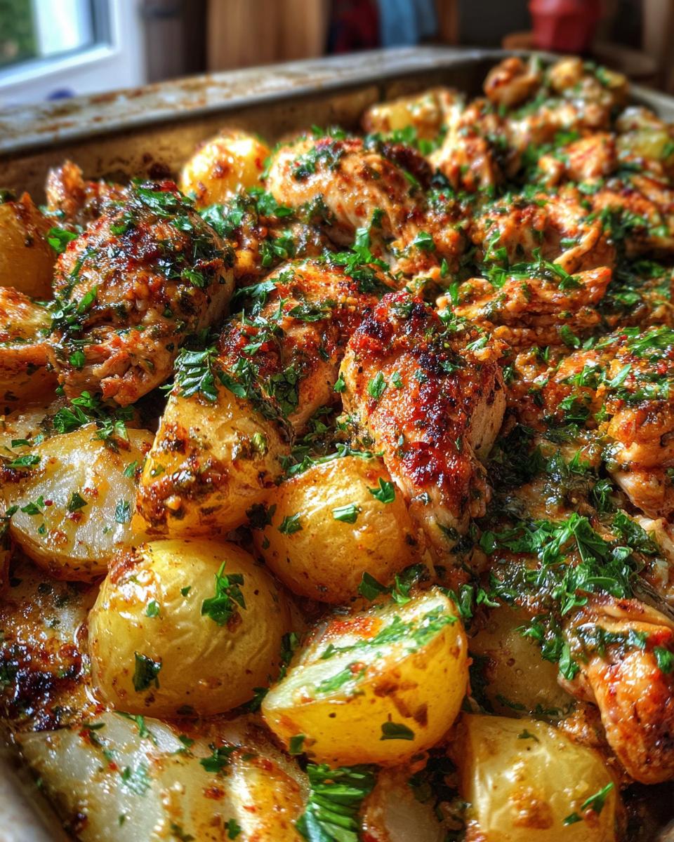 Garlic Parmesan Chicken and Potatoes (One-Pan Dinner) - detail 1