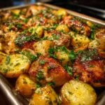 Garlic Parmesan Chicken and Potatoes (One-Pan Dinner)