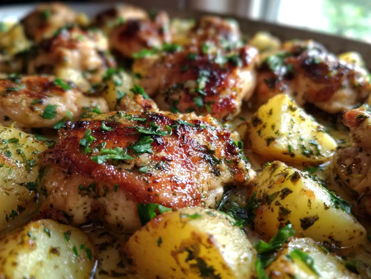 Garlic Parmesan Chicken and Potatoes (One-Pan Dinner) - detail 3