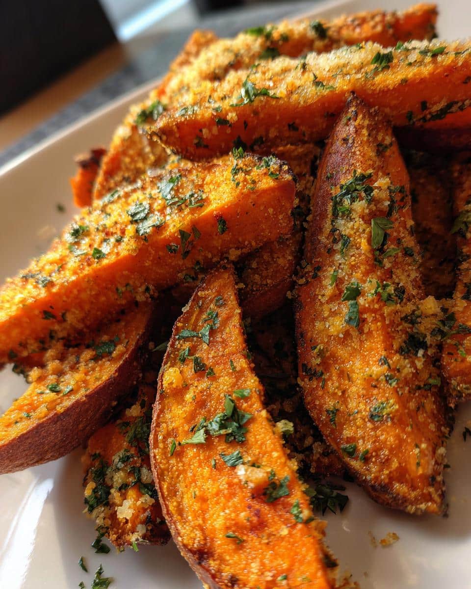 Garlic Parmesan Sweet Potato Wedges: 1 Amazing Recipe 6 Garlic Parmesan Sweet Potato Wedges You Need to Try! - detail 2