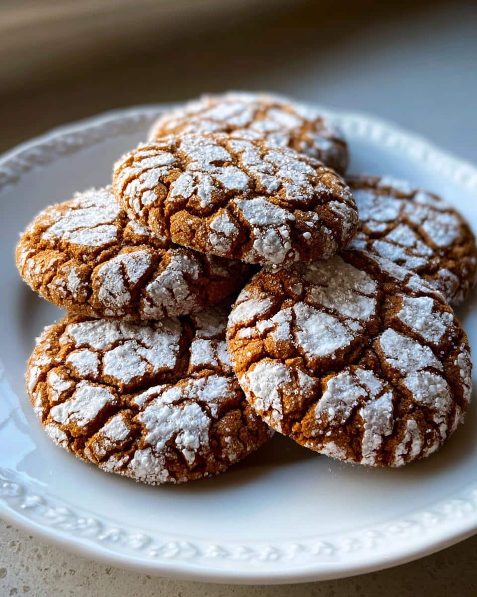 Perfect Gingerbread Crinkle Cookies: 1 Big Holiday Hit 7 Gingerbread Crinkle Cookies for the Holiday Cookie Swap - detail 1