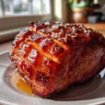 Holiday Crockpot Ham with Brown Sugar Glaze