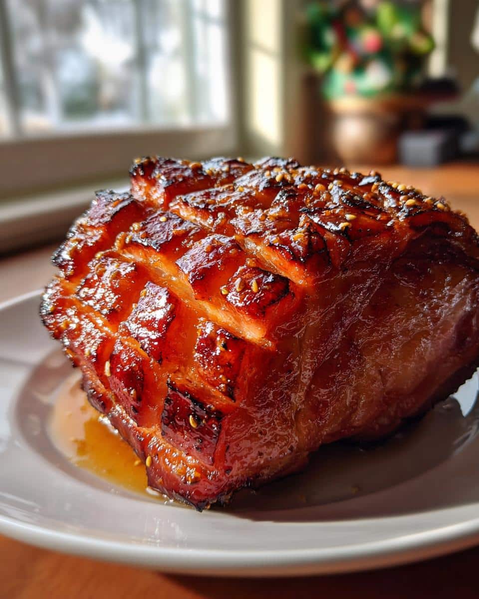 Holiday Crockpot Ham with Brown Sugar Glaze