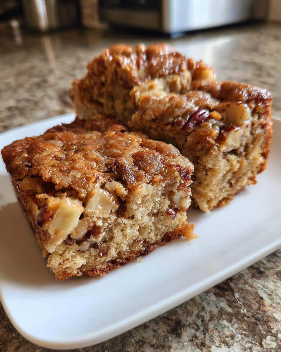 Maple Pecan Blondies - detail 1